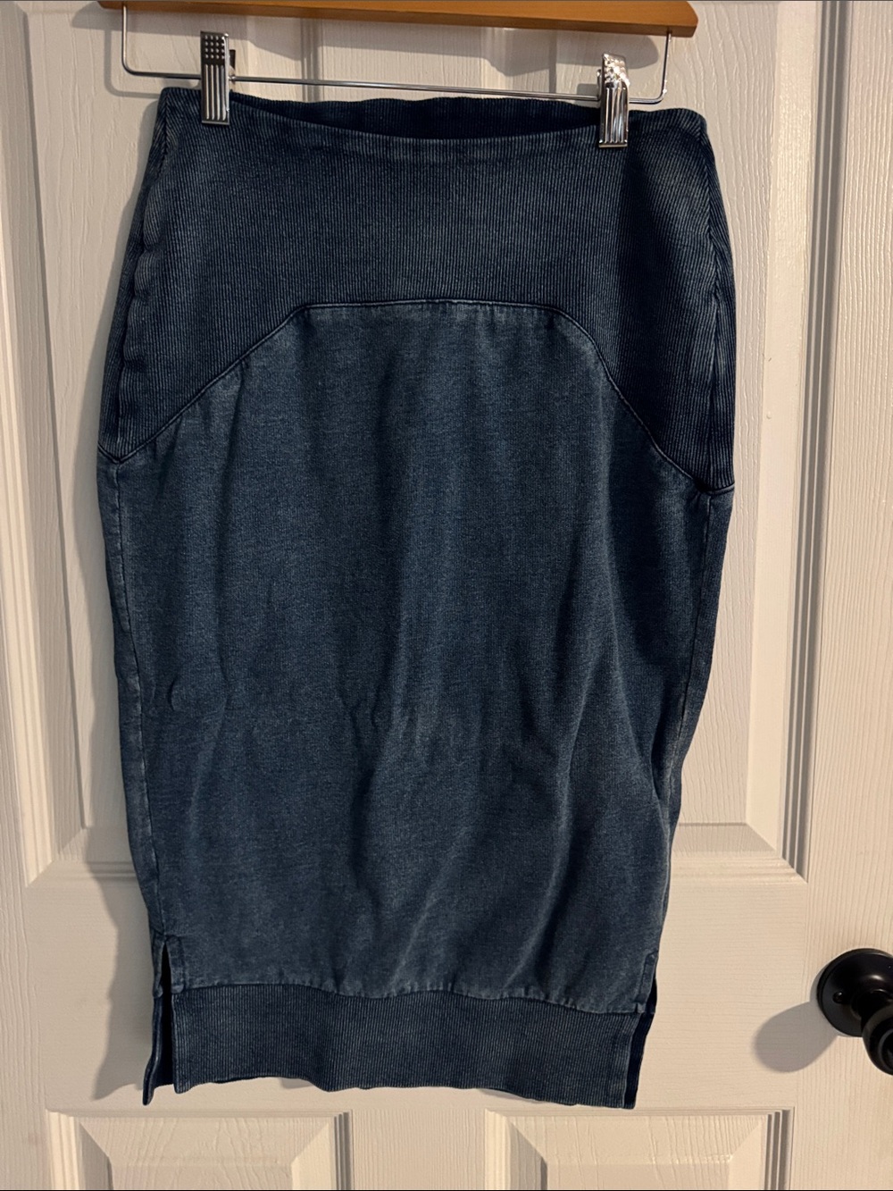 Dark Blue Stretch Pencil Skirt Never Worn